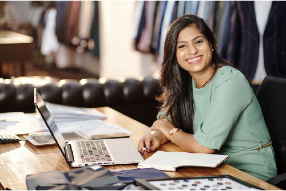 Professional woman at laptop