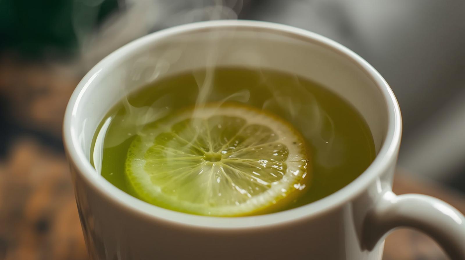 Green Tea, Lemon, and Cardamom Morning Brew