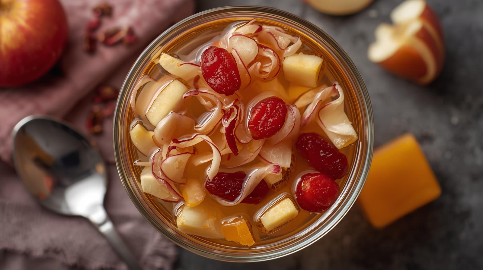 Lily Bulb, Red Date, Goji Berry, and Apple Soup